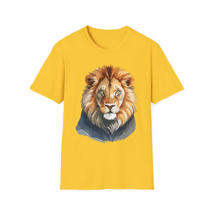 Lion Shirt Unisex Animal Tee Gildan Softstyle 64000 100 Percent Ring Spun Cotton