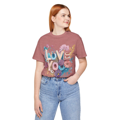 Natural Cotton Tee Shirt - Love story Collection Printify