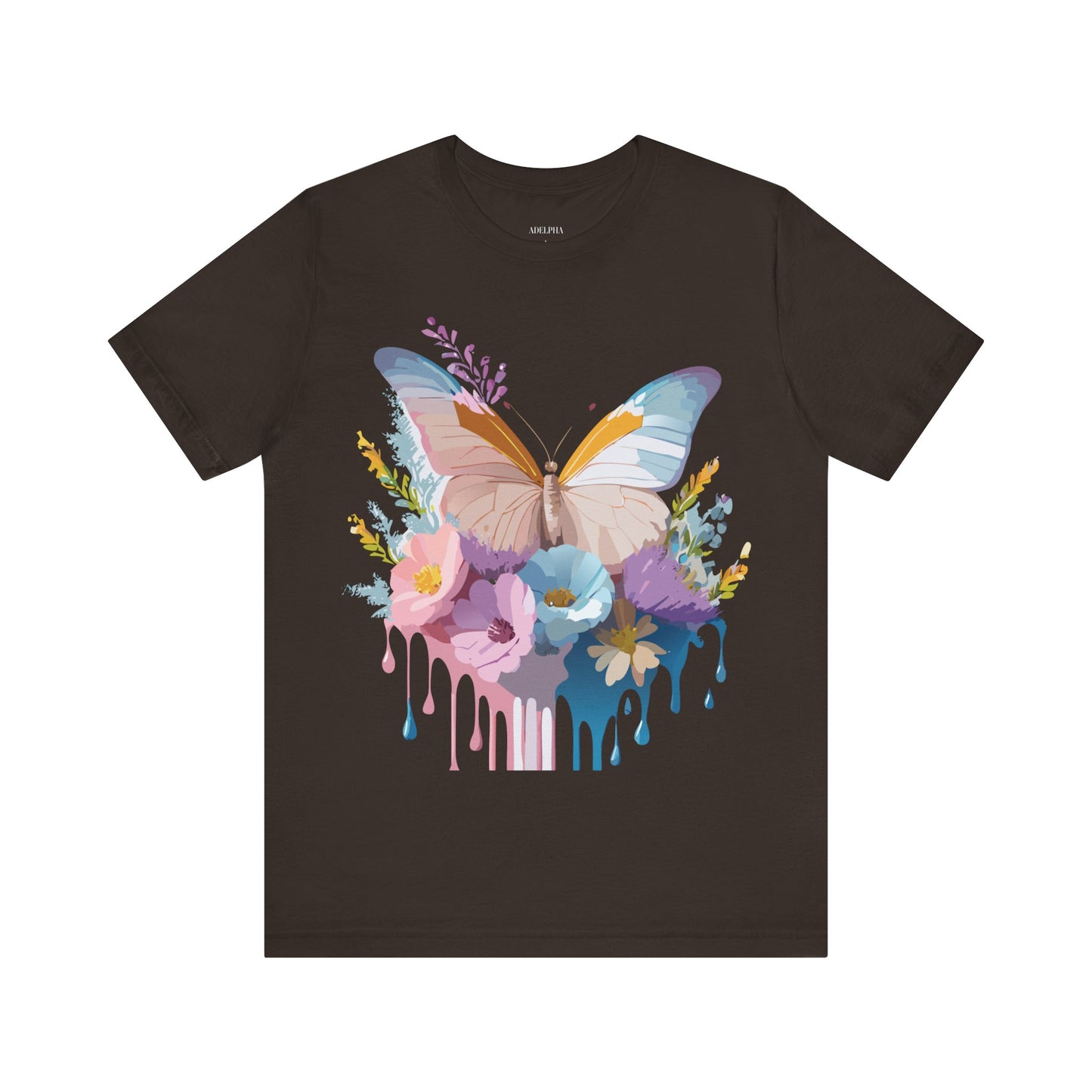 T-shirt en coton naturel avec papillon