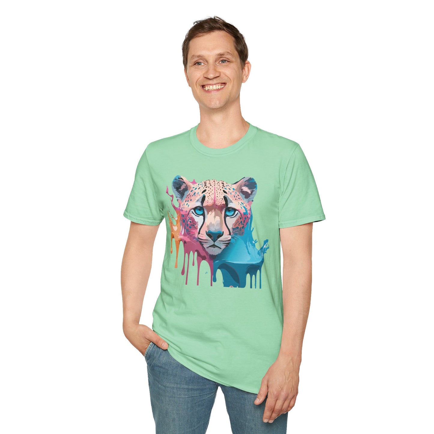 Cheetah Shirt, Shirt with Cheetah, Cheetah Tee, Shirt with Animals