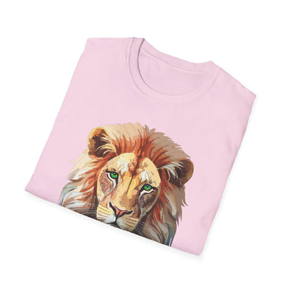 Lion Shirt Unisex Animal Tee Gildan Softstyle 64000 Cotton Tee
