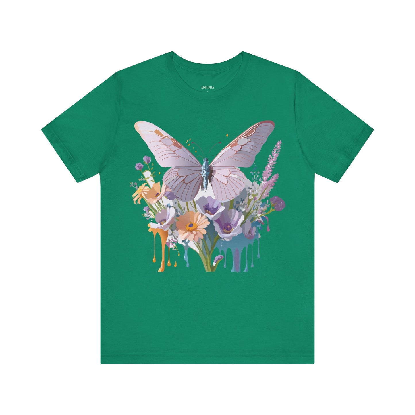 T-shirt en coton naturel avec papillon