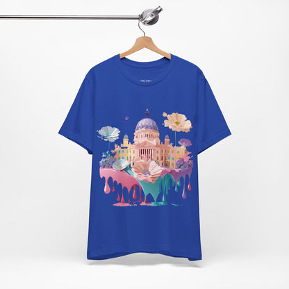 Natural Cotton Tee Shirt - Beautiful Places Collection - Madrid Printify