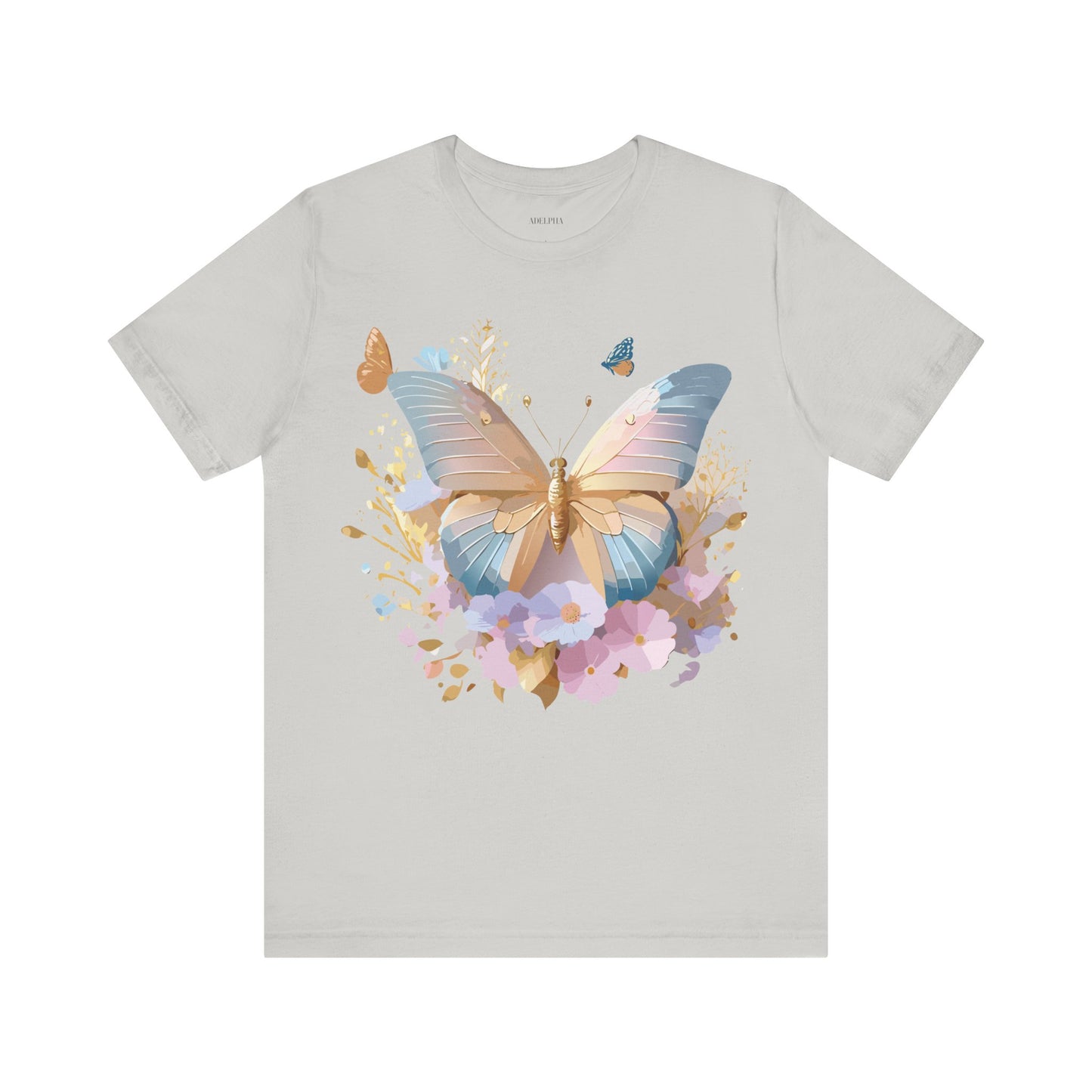 T-shirt en coton naturel avec papillon