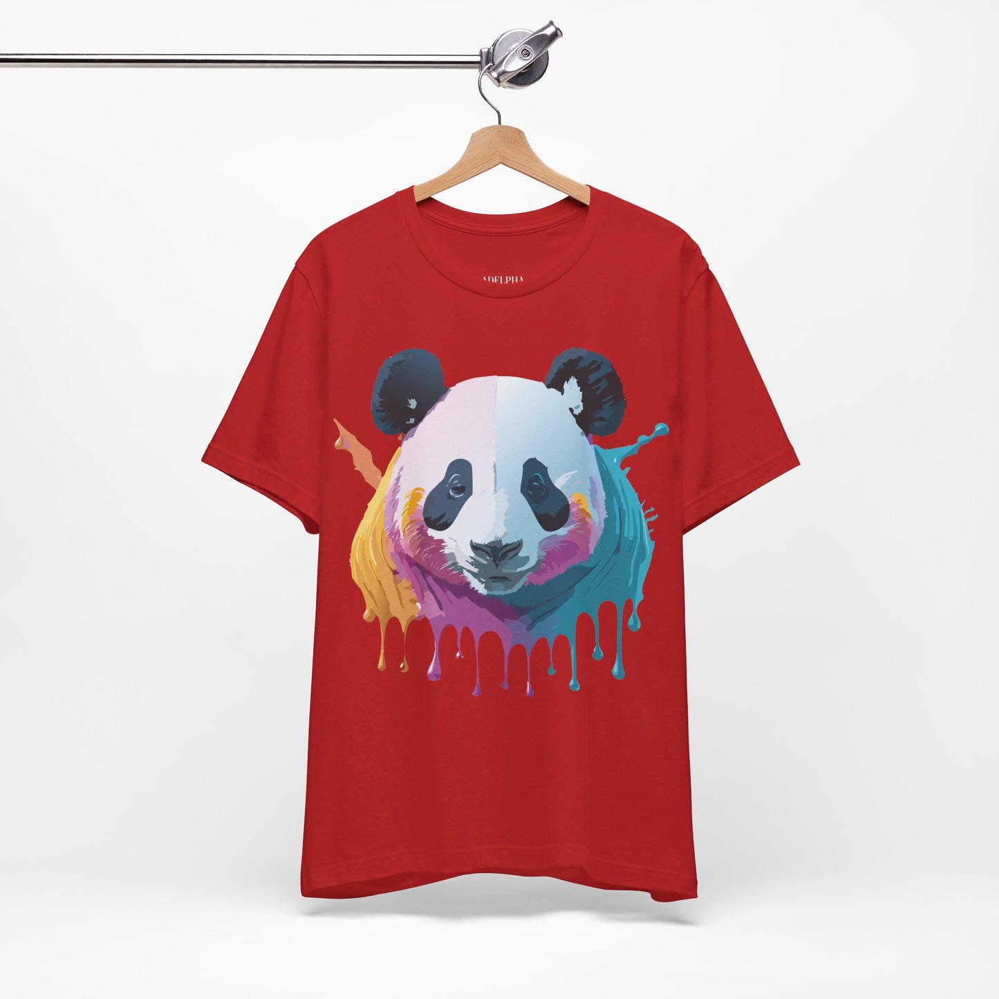 T-Shirt aus natürlicher Baumwolle mit Panda