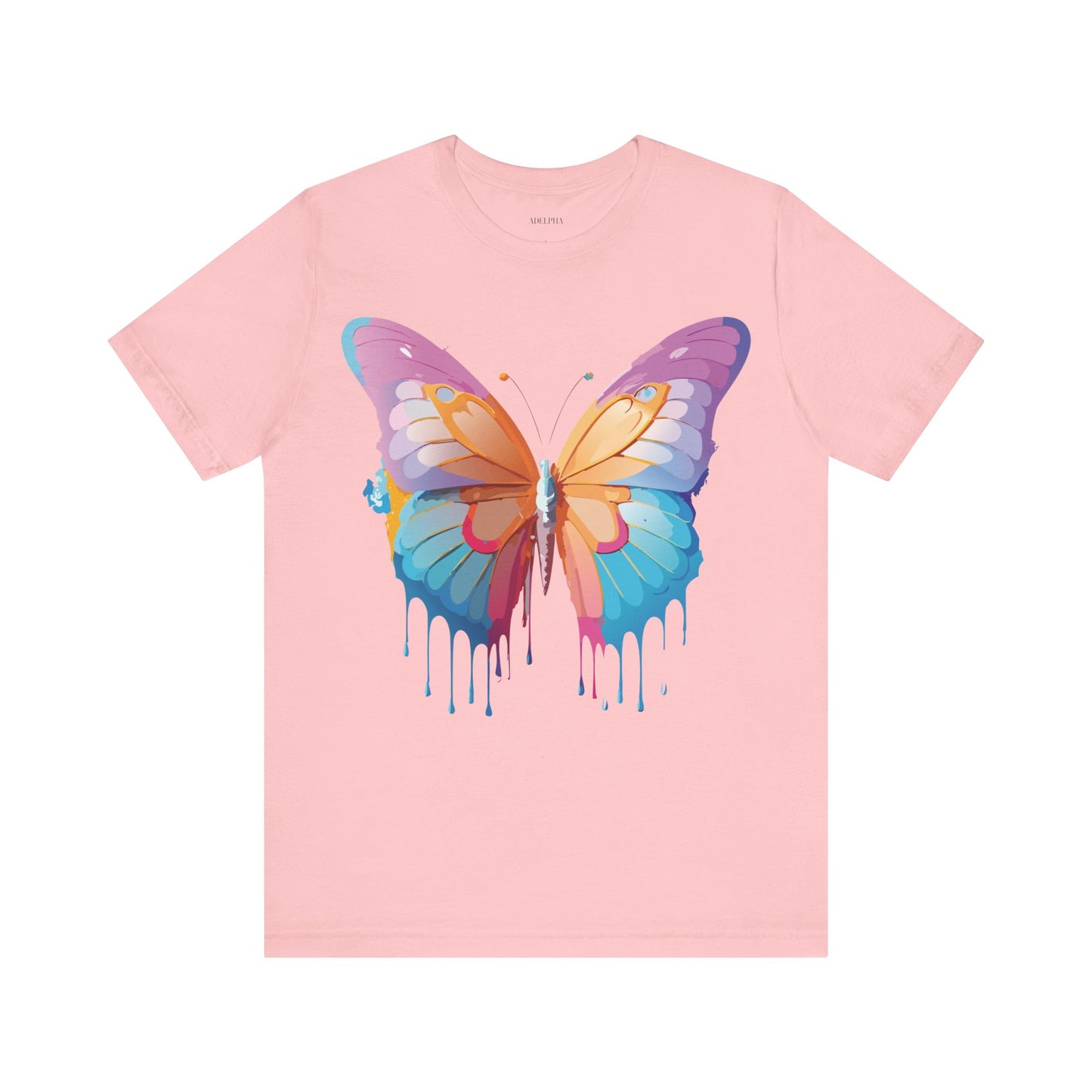 T-Shirt aus natürlicher Baumwolle mit Schmetterling