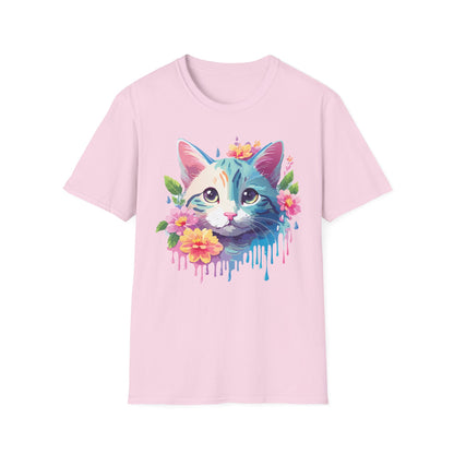 Cat Shirt Unisex Cat Lover Tee Premium Gildan Softstyle 64000 Lightweight