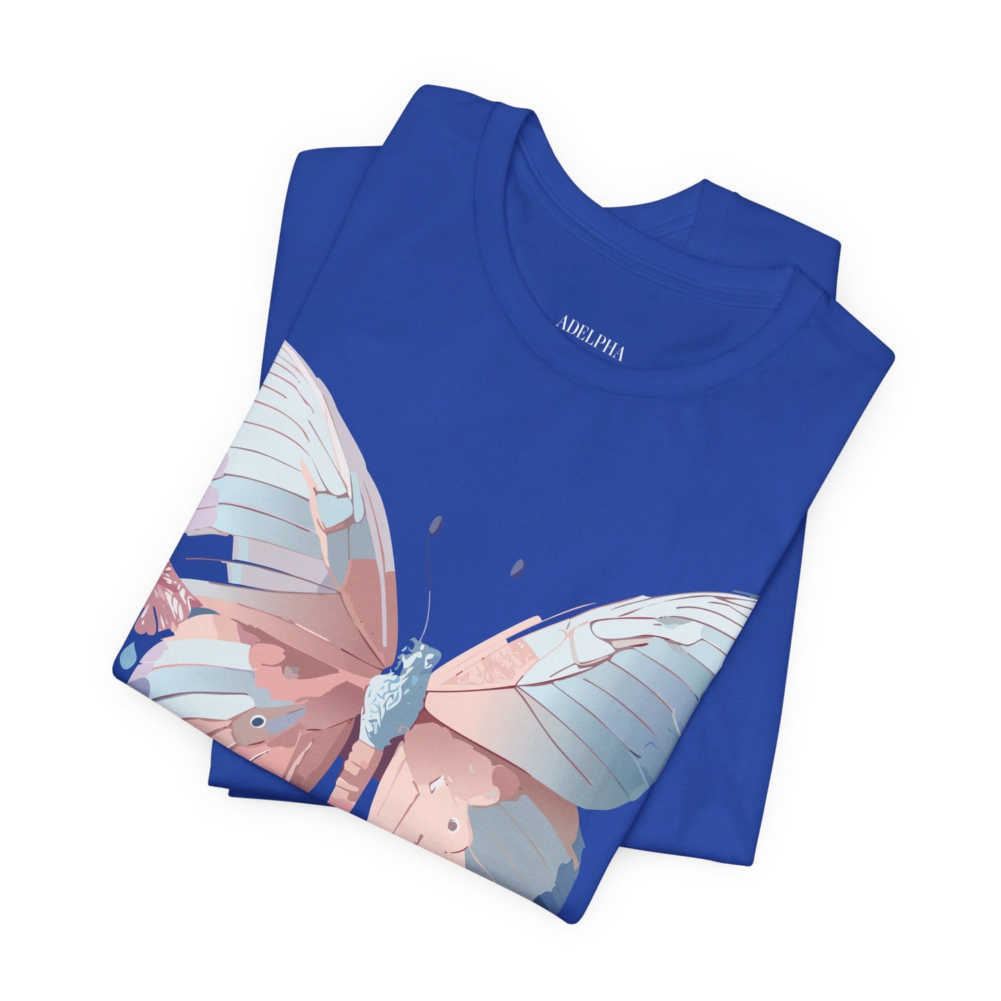 T-Shirt aus natürlicher Baumwolle mit Schmetterling