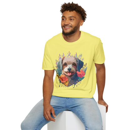 Dog Shirt Unisex Animal Tee Gildan Softstyle 64000 Short Sleeve Tee
