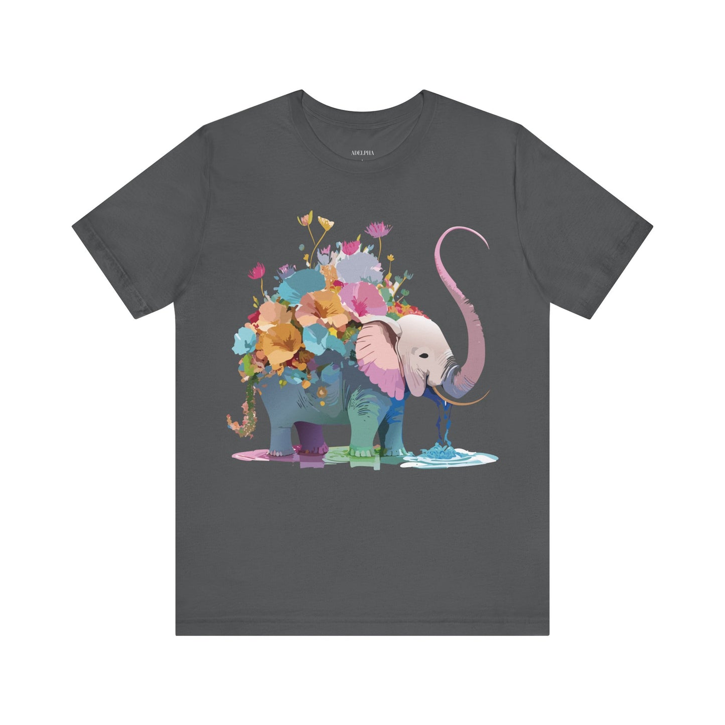 T-Shirt aus natürlicher Baumwolle mit Elefant