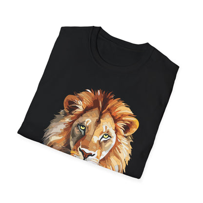 Lion Shirt Unisex Animal Tee Gildan Softstyle 64000 100 Percent Ring Spun Cotton