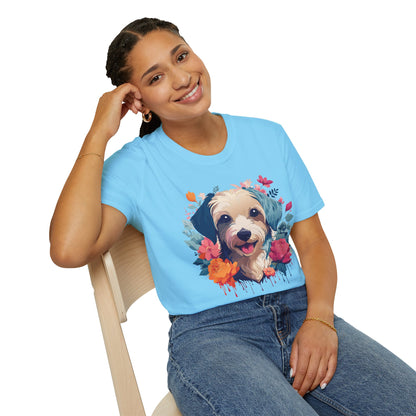 Dog Shirt Unisex Animal Tee Made From 100 Percent Ring Spun Cotton