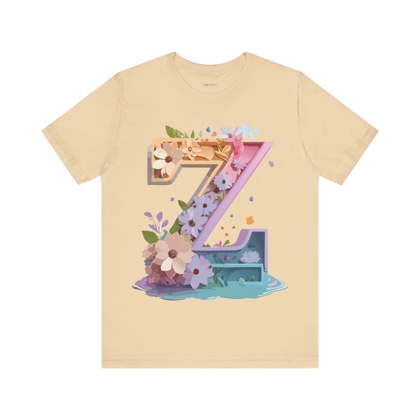 T-shirt en coton naturel - Collection Lettres - Z