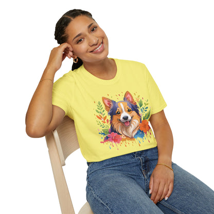 Dog Shirt Unisex Animal Tee Softstyle Gildan 64000 Cotton Tee