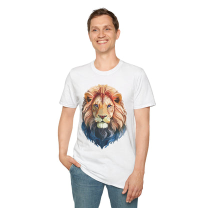 Lion Shirt Unisex Animal Tee Ring Spun Cotton Softstyle Tee Gildan