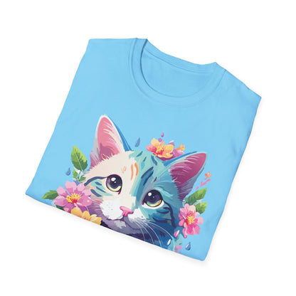Cat Shirt Unisex Cat Lover Tee Premium Gildan Softstyle 64000 Lightweight
