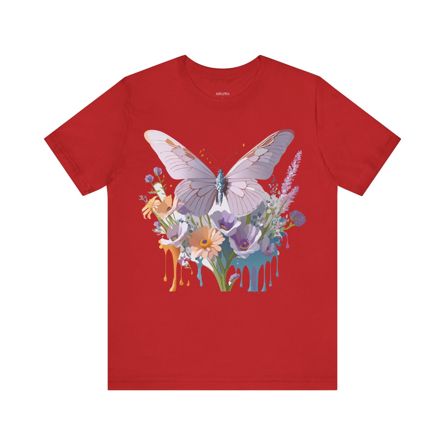 T-shirt en coton naturel avec papillon