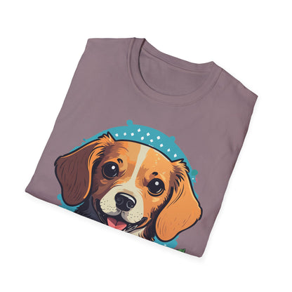Dog Shirt Unisex Animal Tee Softstyle Cotton Ring Spun Comfort