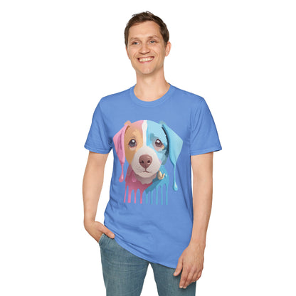 Unisex Dog Shirt Animal Tee Gildan Softstyle 64000 Cotton Tee