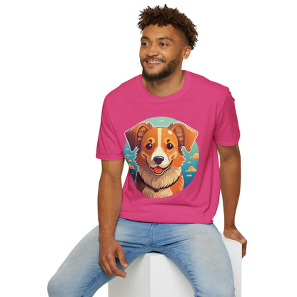 Dog Shirt Unisex Animal Tee One Hundred Percent Cotton Softstyle Gildan 64000