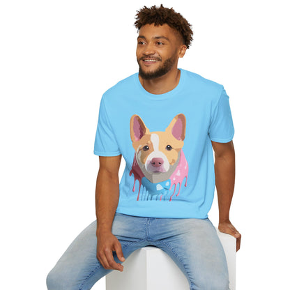 Dog Shirt Unisex Animal Print Tee Cotton T Shirt For Pet Lovers