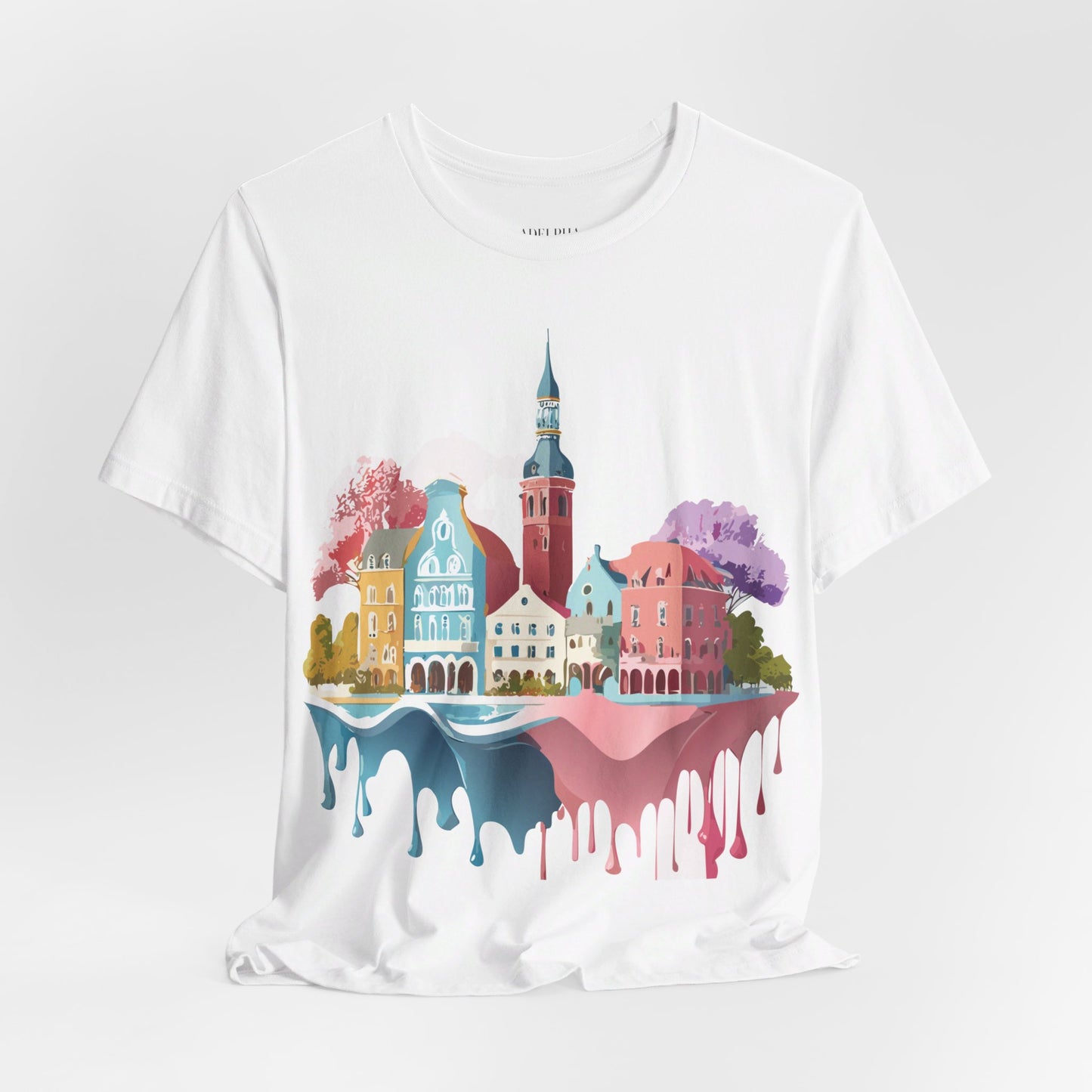 Natural Cotton Tee Shirt - Beautiful Places Collection - Warnemünde and Rostock - Germany