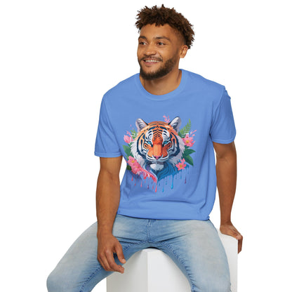 Tiger Shirt Unisex Animal Tee Softstyle Gildan 64000 Cotton Tee