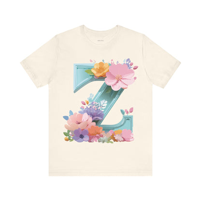 Natural Cotton Tee Shirt - Letters Collection - Z Printify