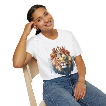Lion Shirt Unisex Animal Tee Gildan Softstyle 64000 100 Percent Ring Spun Cotton