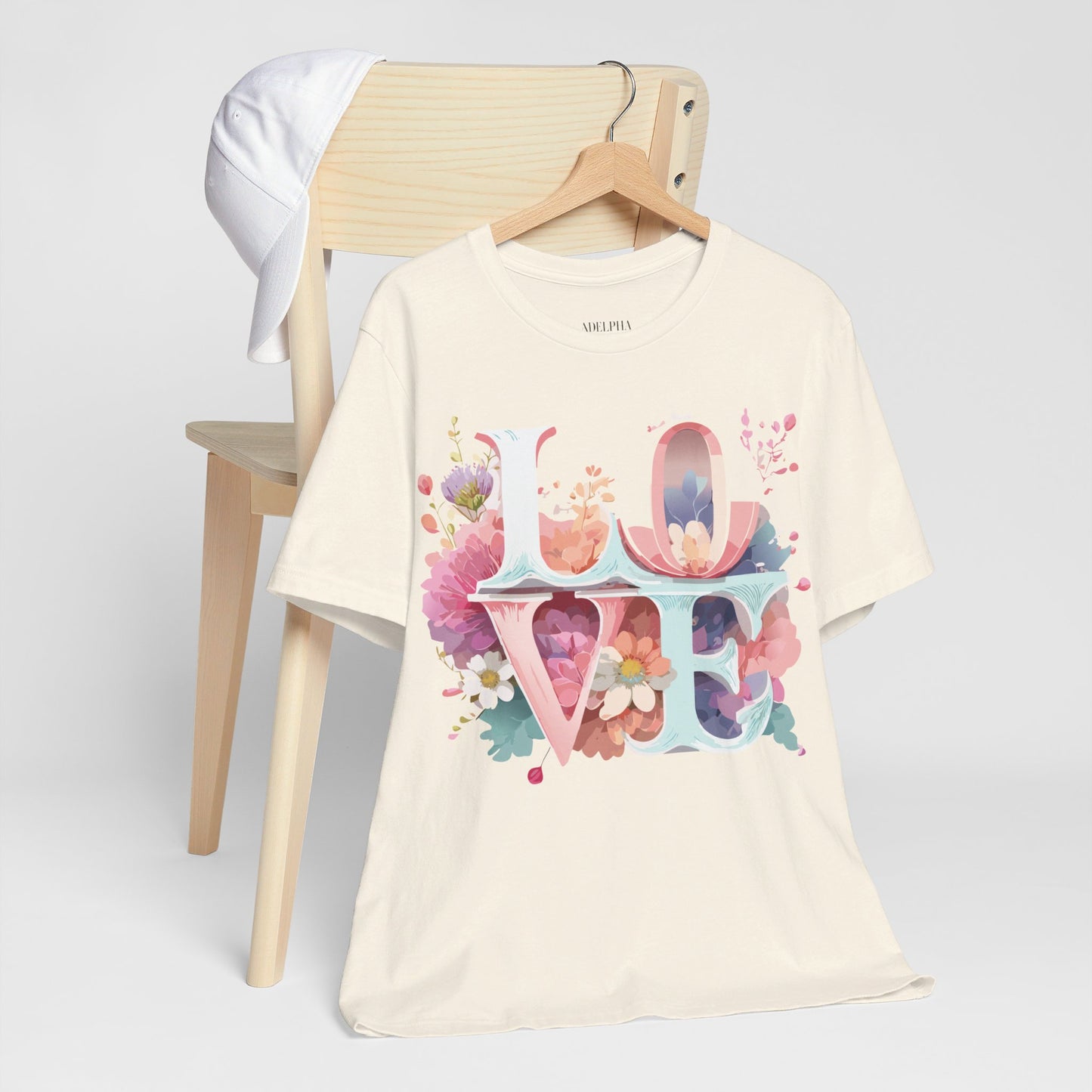 T-Shirt aus natürlicher Baumwolle – Love Story-Kollektion