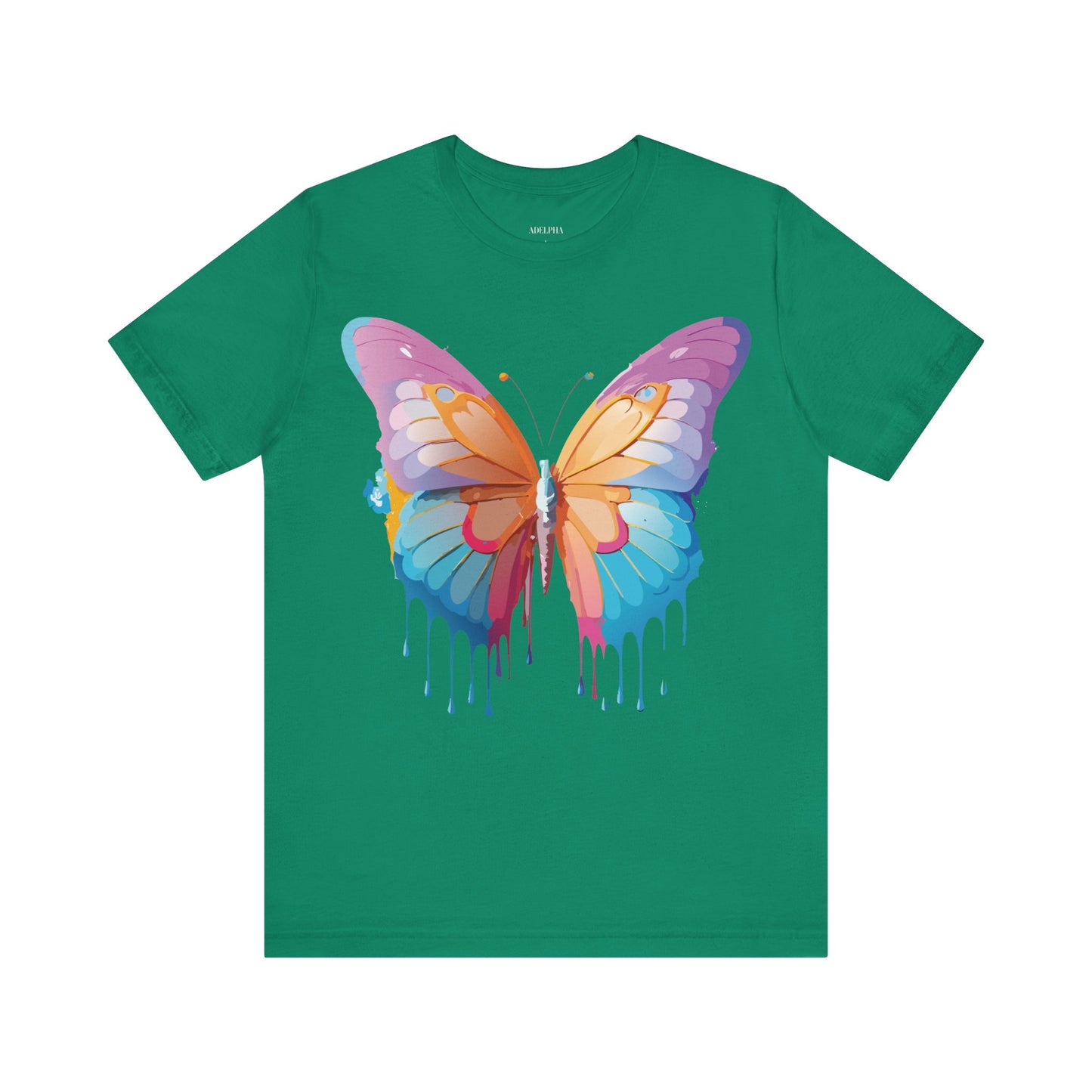 T-Shirt aus natürlicher Baumwolle mit Schmetterling