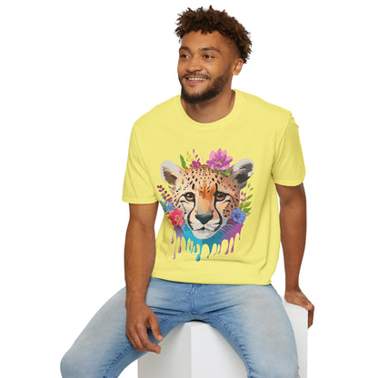 Cheetah Print Unisex Softstyle T Shirt Gildan 64000 Tee For Everyday Comfort