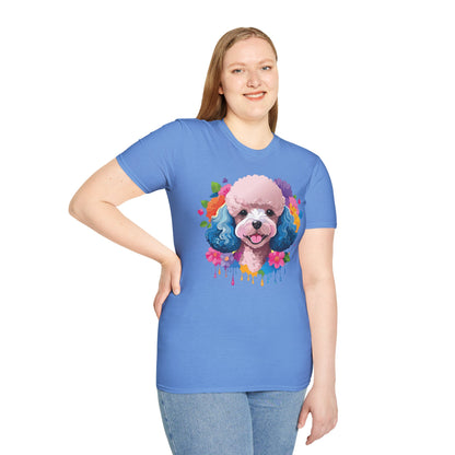 Unisex Dog Shirt Softstyle Tee 100 Percent Cotton Animal Print