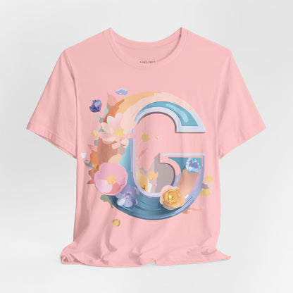 Natural Cotton Tee Shirt - Letters Collection - G Printify