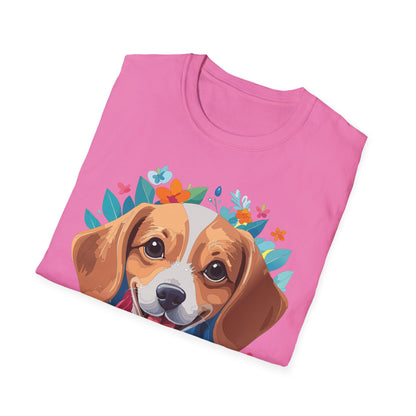 Unisex Dog Shirt Animal Tee Gildan Softstyle 64000 Cotton Tee