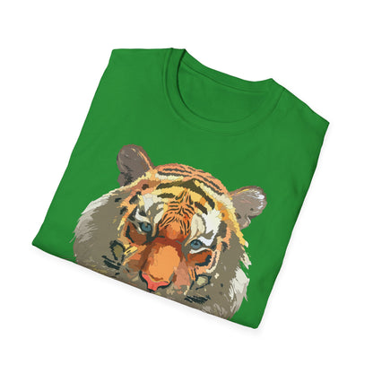Unisex Tiger Shirt Gildan Softstyle 64000 Cotton Tee For Everyday Comfort
