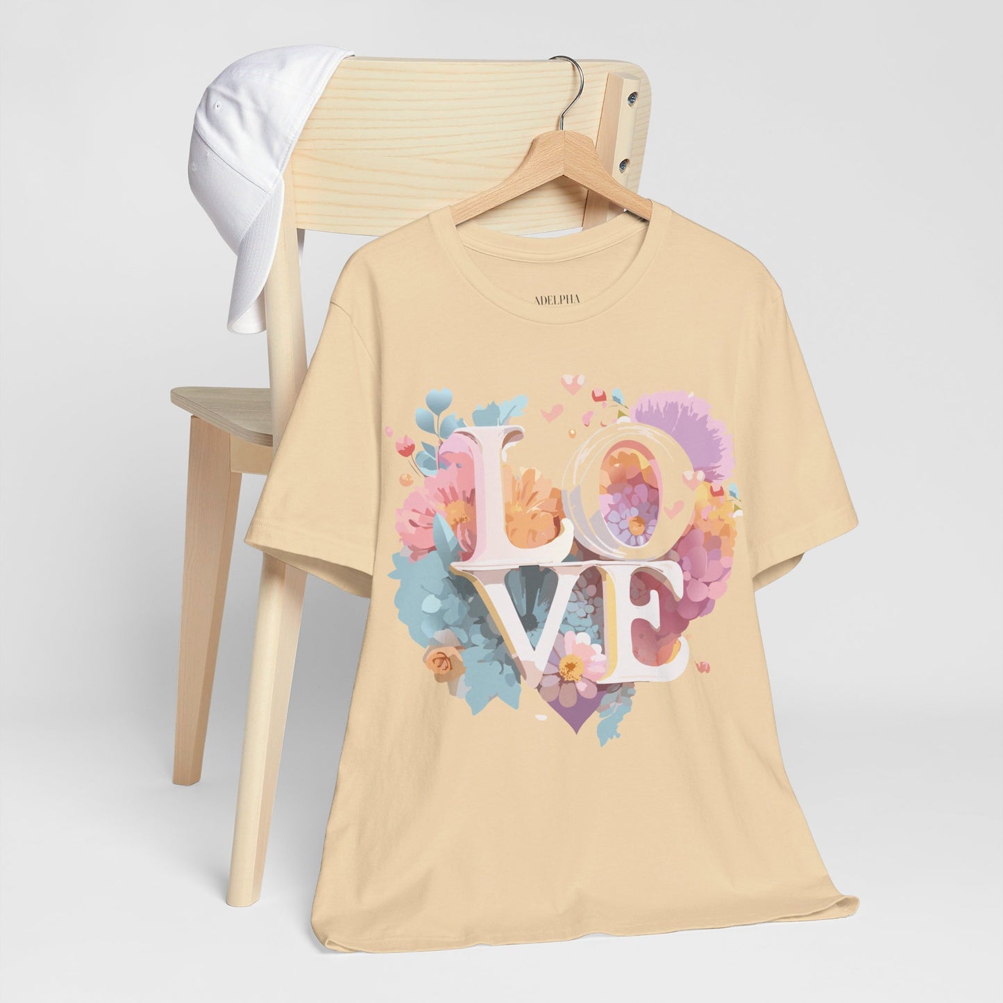 T-Shirt aus natürlicher Baumwolle – Love Story-Kollektion