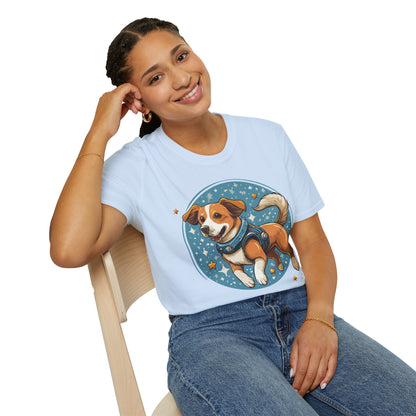 Unisex Dog And Animal Print Shirt Gildan Softstyle 64000 Tee