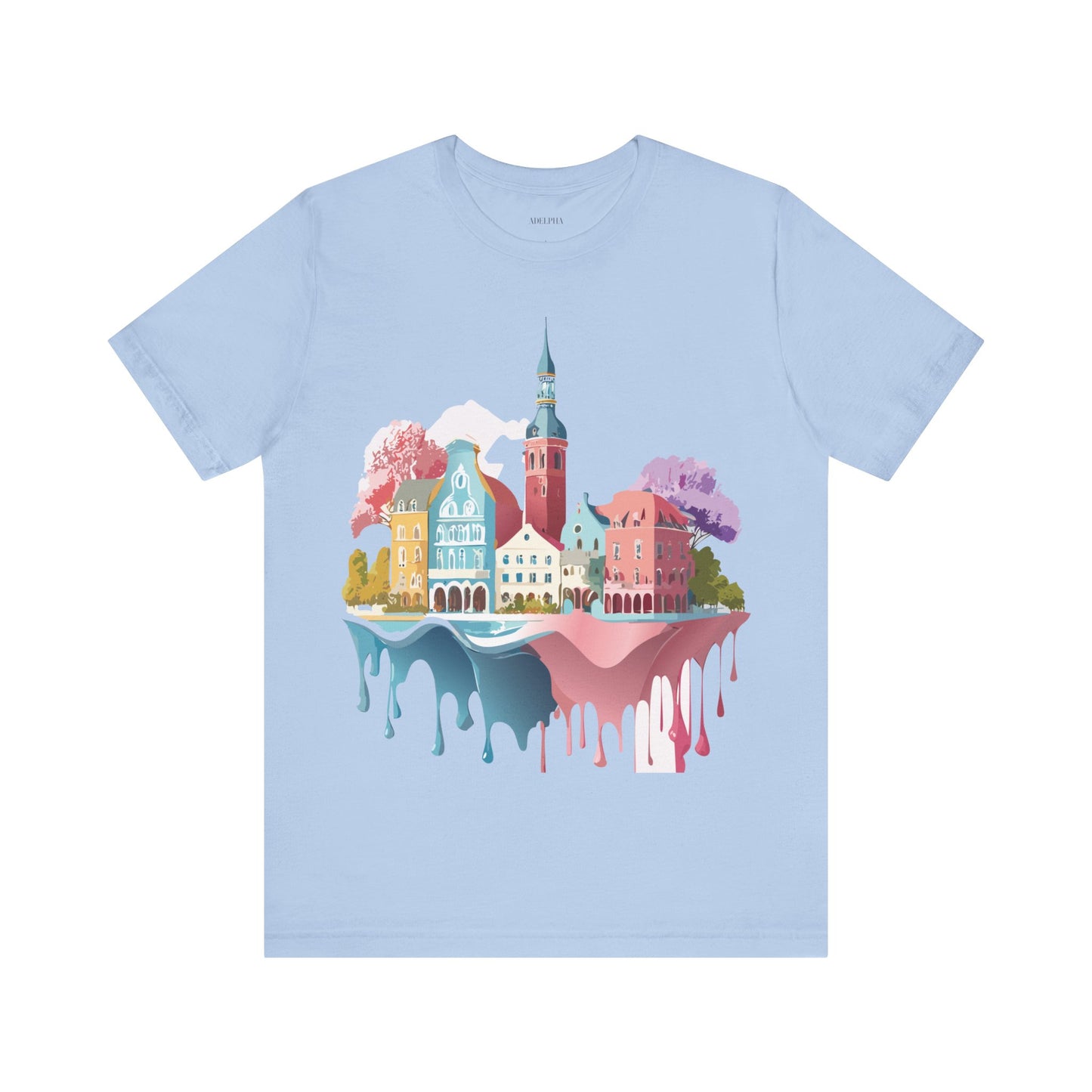 Natural Cotton Tee Shirt - Beautiful Places Collection - Warnemünde and Rostock - Germany