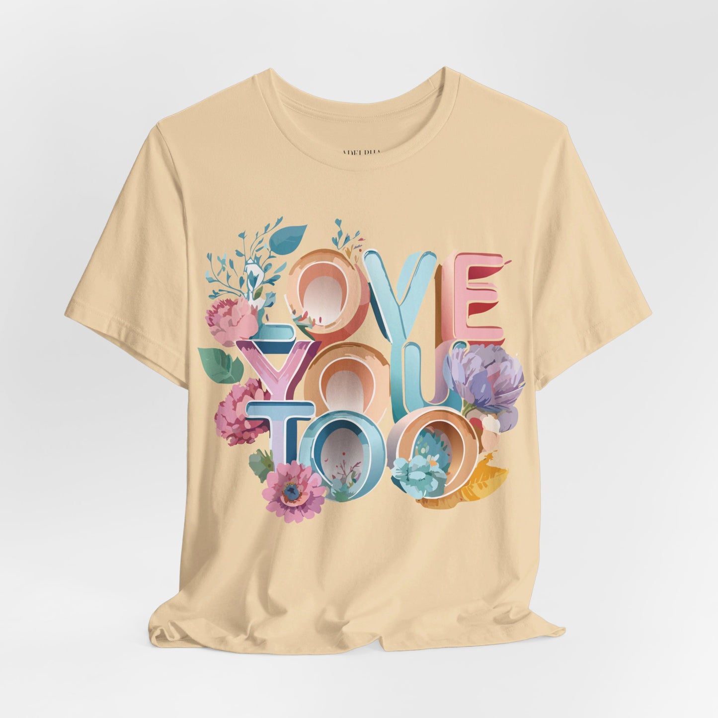 T-Shirt aus natürlicher Baumwolle – Love Story-Kollektion