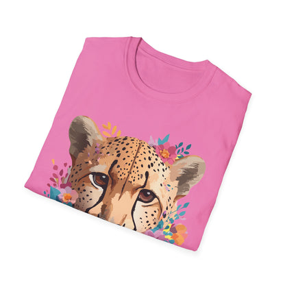 Cheetah Print Unisex Softstyle Tee Gildan 64000 Cotton Short Sleeve Shirt