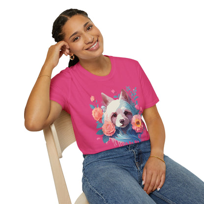 Dog Shirt Unisex Softstyle Cotton Tee Gildan 64000 With Animal Designs