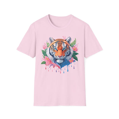 Tiger Shirt Unisex Animal Tee Softstyle Gildan 64000 Cotton Tee