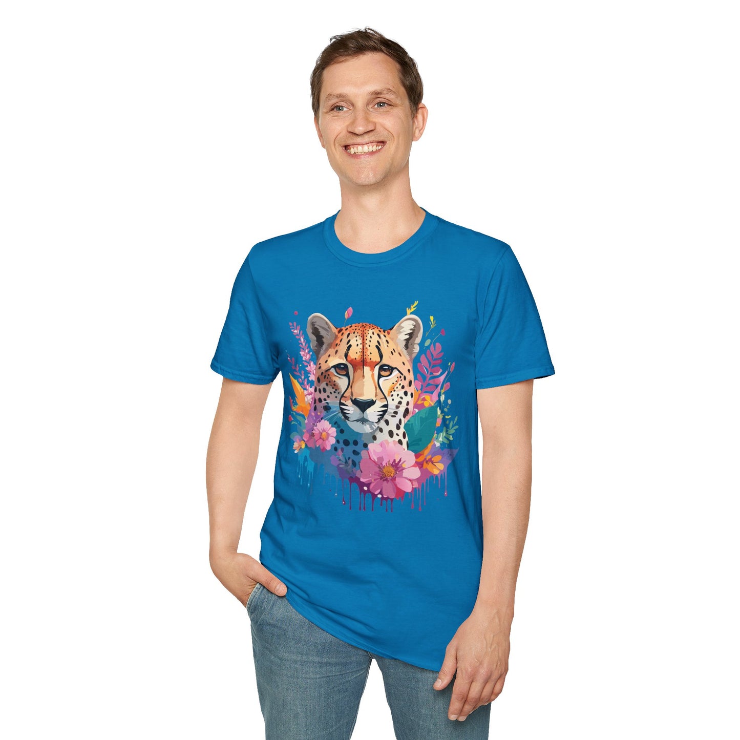 Cheetah Shirt, Shirt with Cheetah, Cheetah Tee, Shirt with Animals