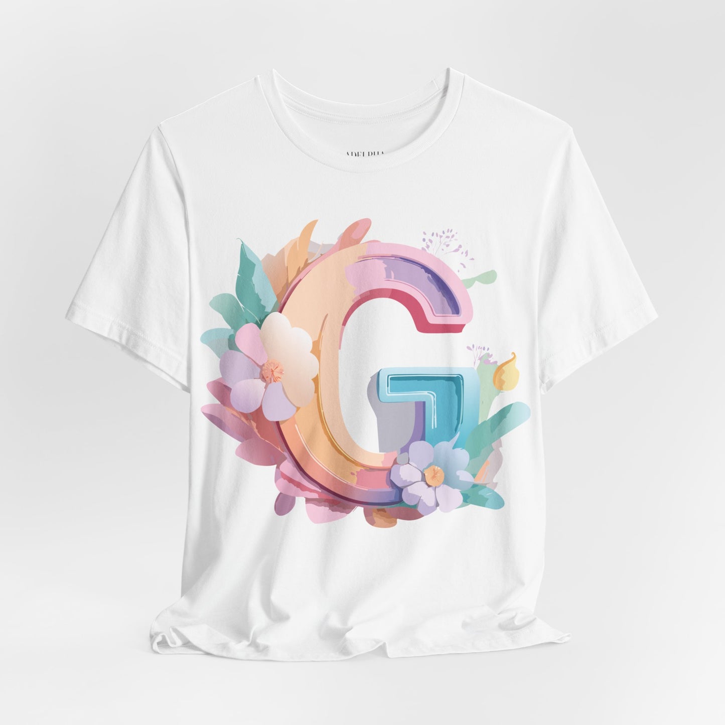 Natural Cotton Tee Shirt - Letters Collection - G