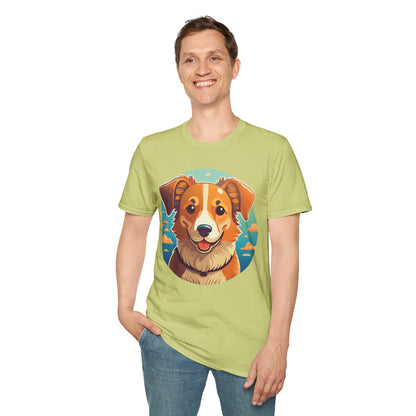 Dog Shirt Unisex Animal Tee One Hundred Percent Cotton Softstyle Gildan 64000