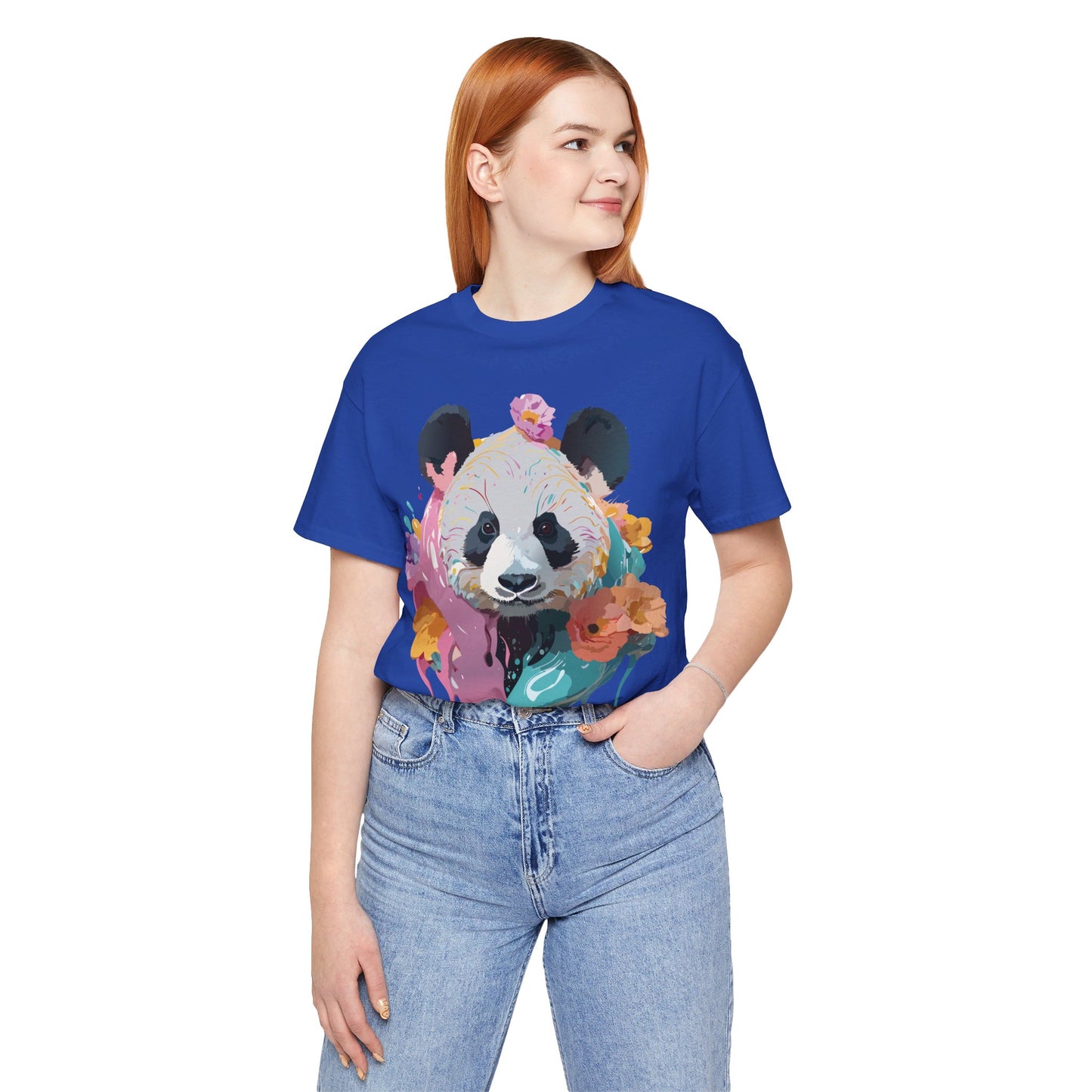 T-shirt en coton naturel avec panda