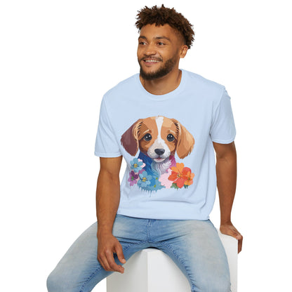 Unisex Dog Shirt Animal Graphic Tee Soft Cotton Gildan 64000