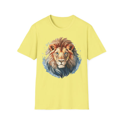 Unisex Lion Shirt Gildan Softstyle 64000 Tee 100 Percent Ring Spun Cotton