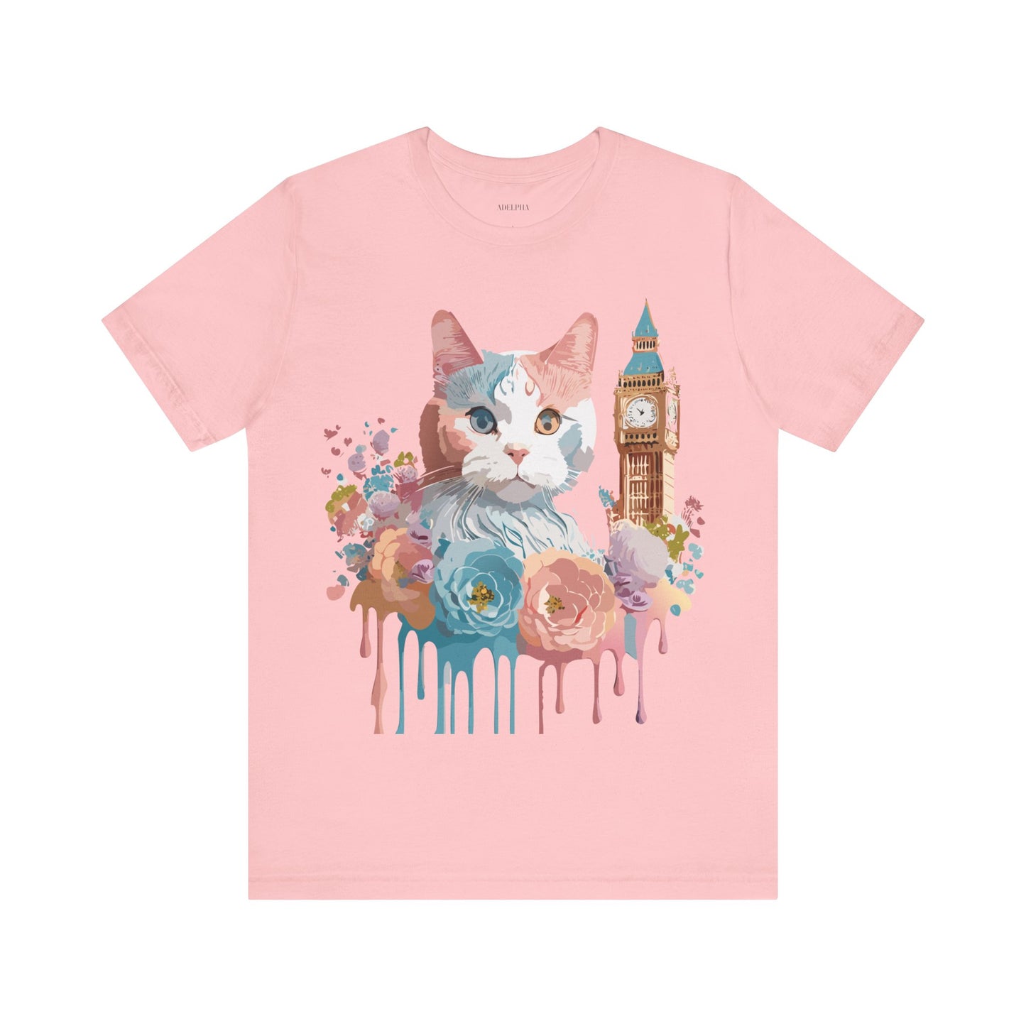 T-Shirt aus natürlicher Baumwolle mit Katze